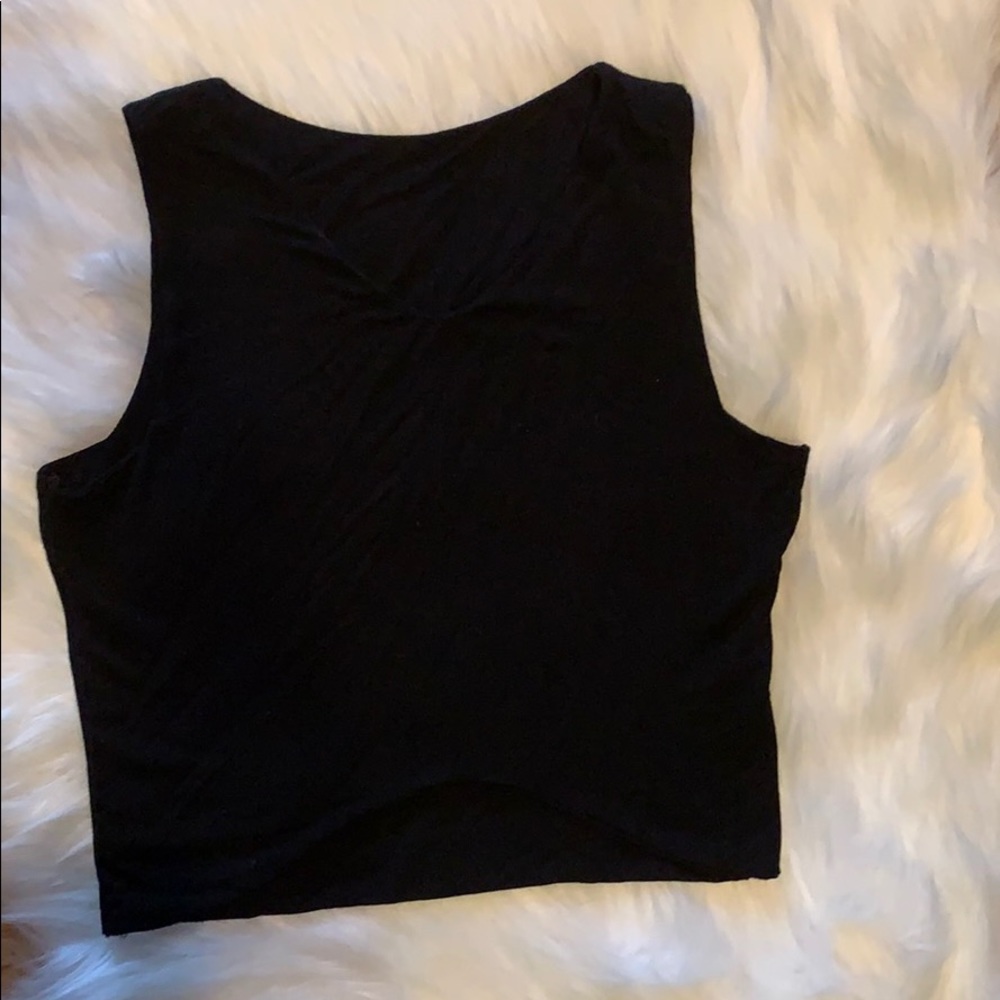 Black Crop Top, Small